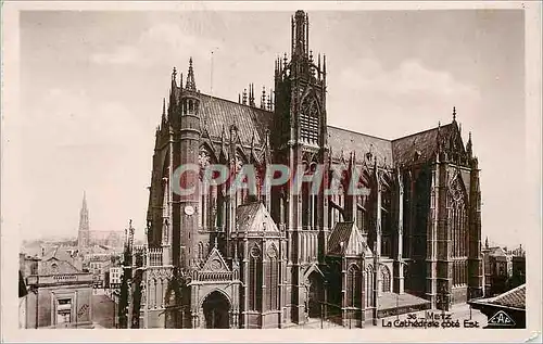 Moderne Karte Metz La Cathedrale Cote Est
