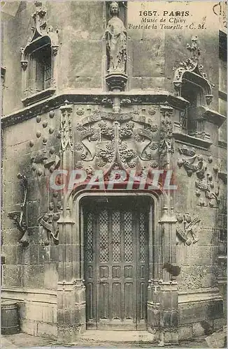 Cartes postales Paris Musee de Cluny Porte de la Tourelle