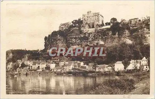 Cartes postales La Dordogne Pittoresque Chateau feodal de Beynac et Village (en Sariadais)