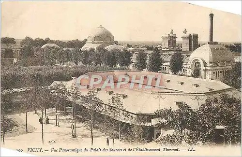 Cartes postales Vichy Vue Panoramique du Palais des Sources et de l'Etablissement Thermal