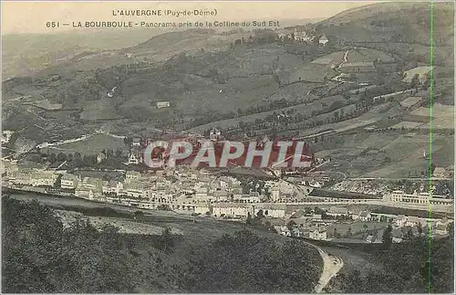 Cartes postales La Bourboule L'Auvergne (Puy de Dome) Panorama prise de la Colline du Sud Est