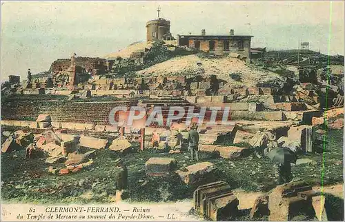 Ansichtskarte AK Clermont Ferrand Ruines du Temple de Mercure au Sommet du Puy de Dome