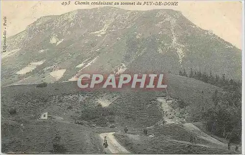 Cartes postales Chemin conduisant au Sommet du Puy de Dome