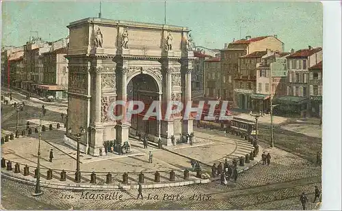 Ansichtskarte AK Marseille La Porte d'Aix Tramway