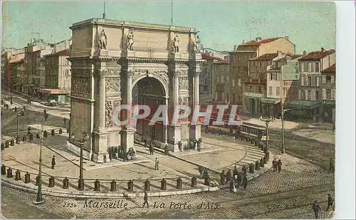 Cartes postales Marseille La Porte d'Aix Tramway