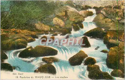 Cartes postales Fontaine de Vaucluse Les Roches