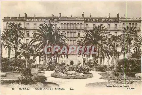 Cartes postales Hyeres Grand Hotel des Palmiers