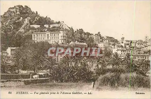 Cartes postales Hyeres Vue Generale prise de l'Avenue Godillot