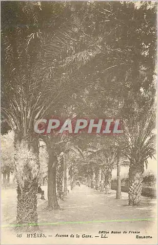 Cartes postales Hyeres Avenue de la Gare