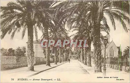 Cartes postales Hyeres Avenue Beauregard