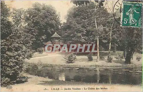 Cartes postales Lille Jardin Vauban Le Chalet des Biches