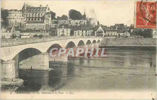 Cartes postales Amboise Le Chateau et le Pont