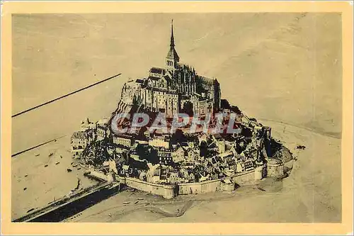 Cartes postales Le Mont Saint Michel Vue prise en Avion (Cliche Cie Aerienne Francaise)