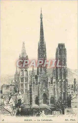 Cartes postales Rouen La Cathedrale