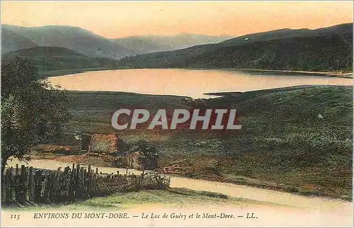 Cartes postales Environs de Mont Dore Le Lac de Guery et le Mont Dore