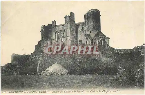 Ansichtskarte AK Environs de Mont Dore Ruines du Chateau de Murols Cote de la Chapelle