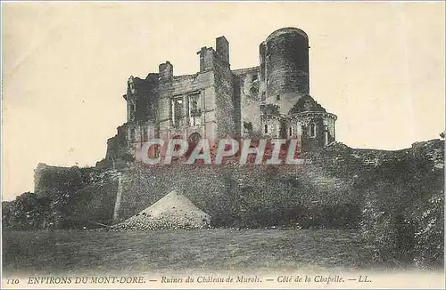 Cartes postales Environs de Mont Dore Ruines du Chateau de Murols Cote de la Chapelle
