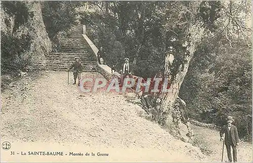 Cartes postales La Sainte Baume Montee de la Grotte