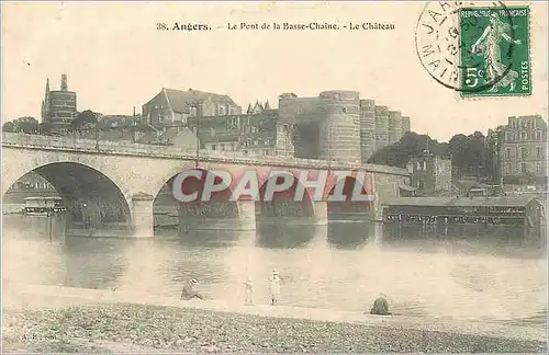 Cartes postales Angers Le Pont de la Basse Chaine Le Chateau
