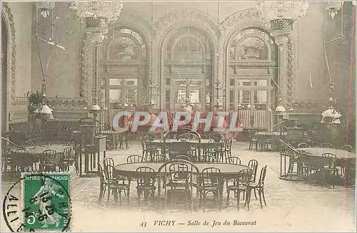 Cartes postales Vichy Salle de Jeu du Baccarat