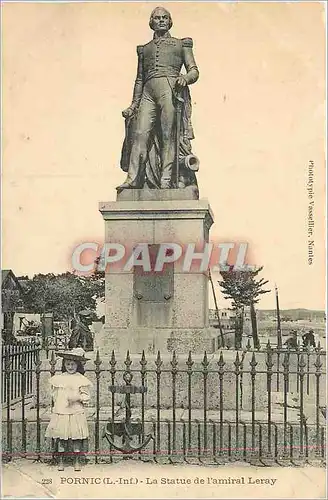 Ansichtskarte AK Pornic (L Inf) La Statue de l'Amiral Leray