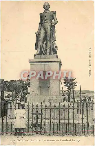 Cartes postales Pornic (L Inf) La Statue de l'Amiral Leray