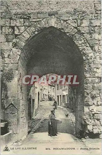 Cartes postales Rocamadour Le Lot Illustre Porte Salmon