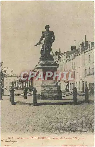 Cartes postales La Rochelle Statue de l'Amiral Duperre
