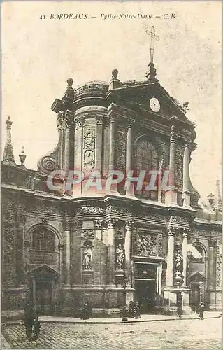 Ansichtskarte AK Bordeaux Eglise Notre Dame