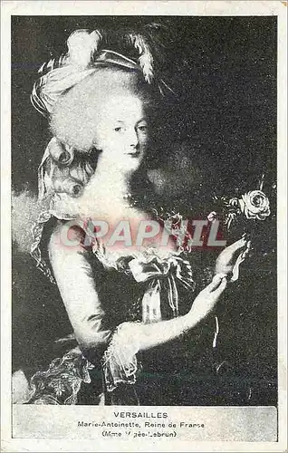 Cartes postales Versailles Marie Antoinette Reine de France