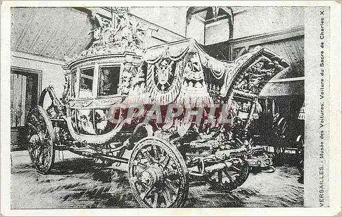 Cartes postales Versailles Musee des Voitures Voiture du Sacre de Charles X