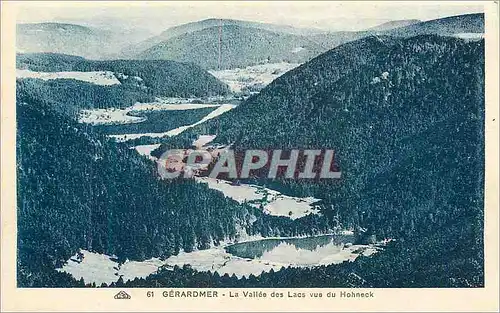 Cartes postales Gerardmer La Vallee des Lacs vue du Hohneck