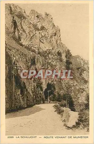 Ansichtskarte AK La Schlucht Route venant de Munster