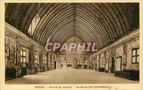 Cartes postales Rouen Palais de Justice La Salle des Pas Perdus