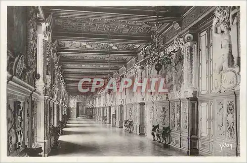 Moderne Karte Palais de Fontainebleau La Douce France Galerie Francois Ier