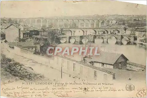Cartes postales Limoges Ponts St Martial National et Viaduc