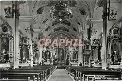 Cartes postales moderne Engelberg Inneres der Klosterkirche