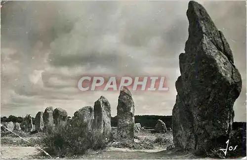 Moderne Karte Carnac (Morbihan) Bretagne Monuments Megalithiques