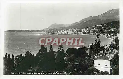 Cartes postales moderne Menton Vue prise de la Frontiere Italienne