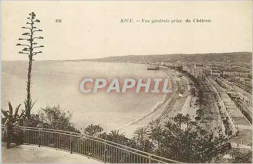 Cartes postales Nice Vue Generale prise du Chateau