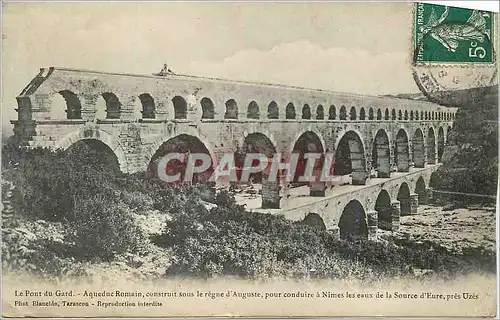 Cartes postales Le Pont du Gard Aqueduc Romain