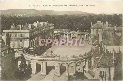Cartes postales Nancy Palais du Gouvernement and Colonnade Place de la Carriere