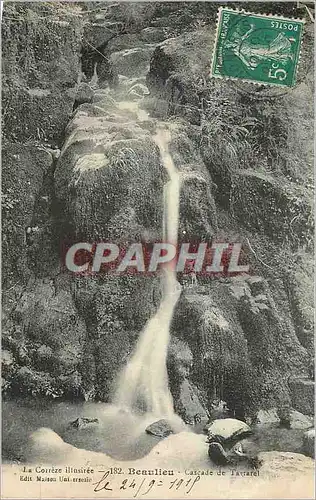 Ansichtskarte AK Beaulieu La Correze Illustree Cascade de Tartarel