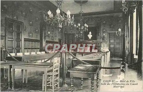 Cartes postales Cognac Hotel de Ville Salle des Deliberations du Conseil Municipal