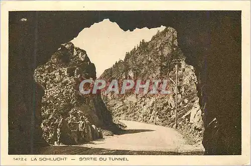 Cartes postales La Schlucht Sortie du Tunnel