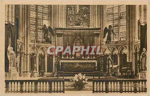 Cartes postales Eglise de S Sulpice de Favieres (S et O) Le Choeur