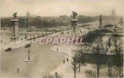 Moderne Karte Paris Le Pont Alexandre III