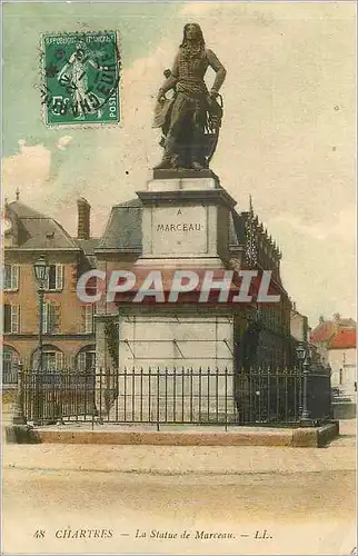 Cartes postales Chartres Statue de Marceau