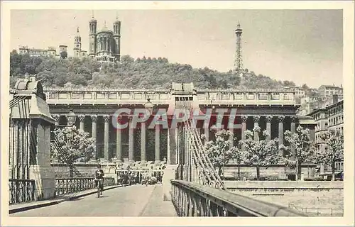 Cartes postales moderne Lyon Le Pont du Palais de Justice et Fourviere