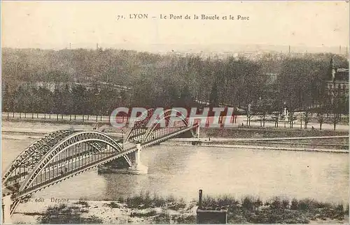 Cartes postales Lyon Le Pont de la Boucle et le Parc